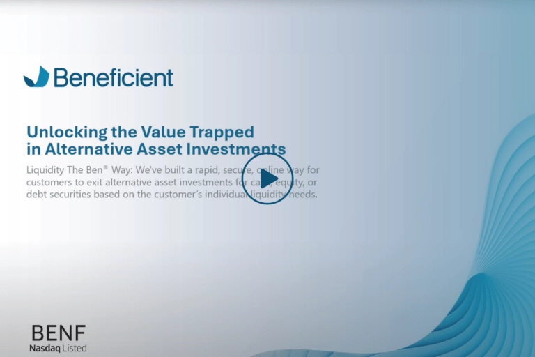 Ben_13-Nov-2_Press-Release_Visual Unlocking the Value Trapped in Alternative Asset Investments
