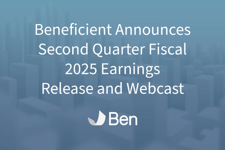 Ben_13-Nov_Press-Release_Visual (1) Beneficient Announces Second Quarter Fiscal 2025 Earnings Release and Webcast
