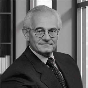 Stylized formal portrait of Bruce W. Schnitzer