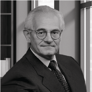 Stylized formal portrait of Bruce W. Schnitzer