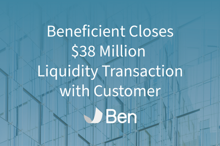Beneficient Closes $38 Million Liquidity Transaction with Customer