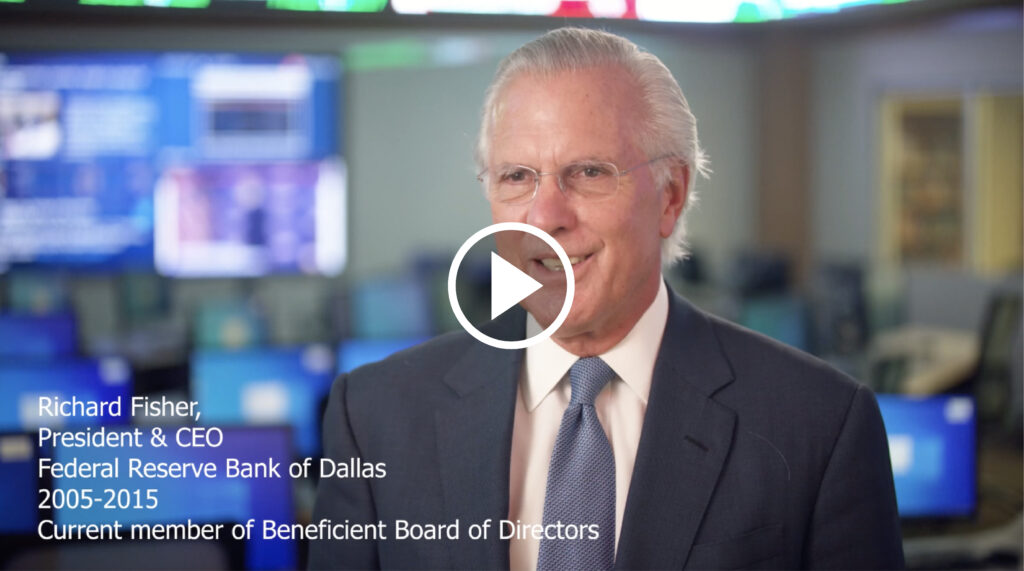 Richard Fisher Discusses the Promise of Beneficient and His Confidence