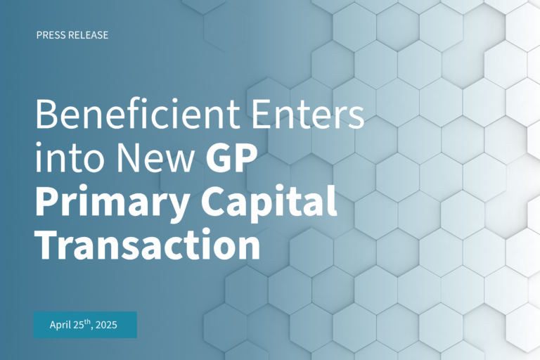 Beneficient Enters into New GP Primary Capital Transaction