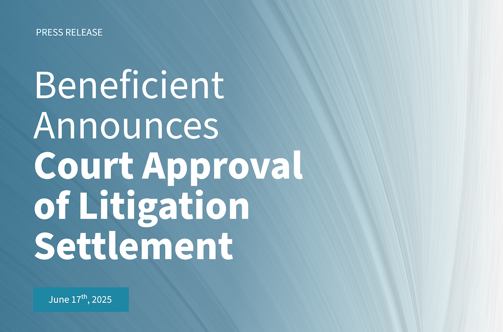 Beneficient Announces Court Approval of Litigation Settlement