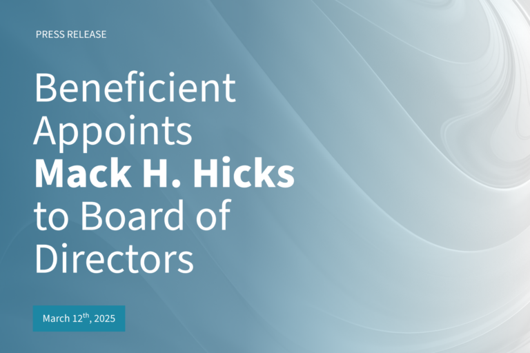 Beneficient Appoints Mack H. Hicks to Board of Directors